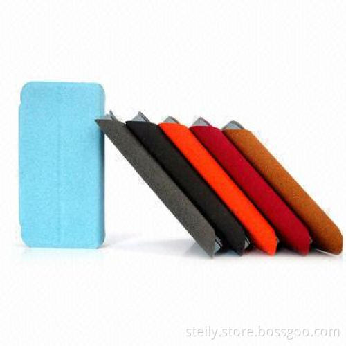 Three-fold PU + PC Leather Case for iPhone 5/5S with Rain Pattern